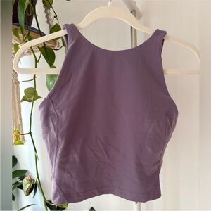 lululemon athletica Lavender High-Neck Crop Top